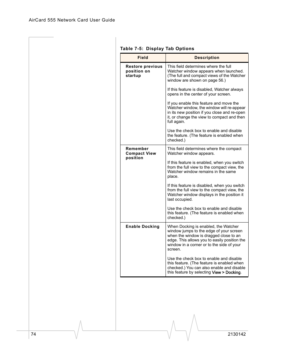 Sierra Wireless AirCard 555 User Manual | Page 74 / 192