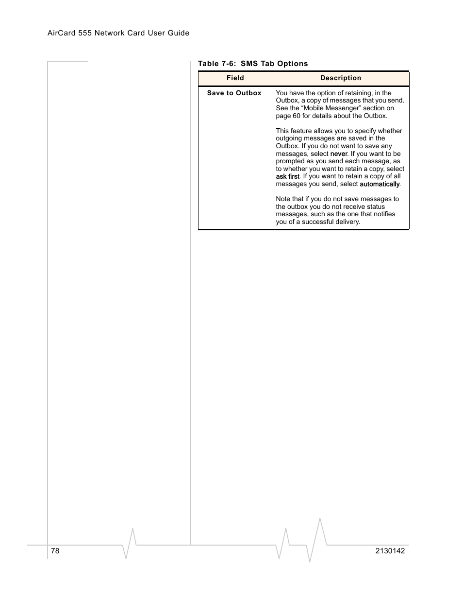 Sierra Wireless AirCard 555 User Manual | Page 78 / 192