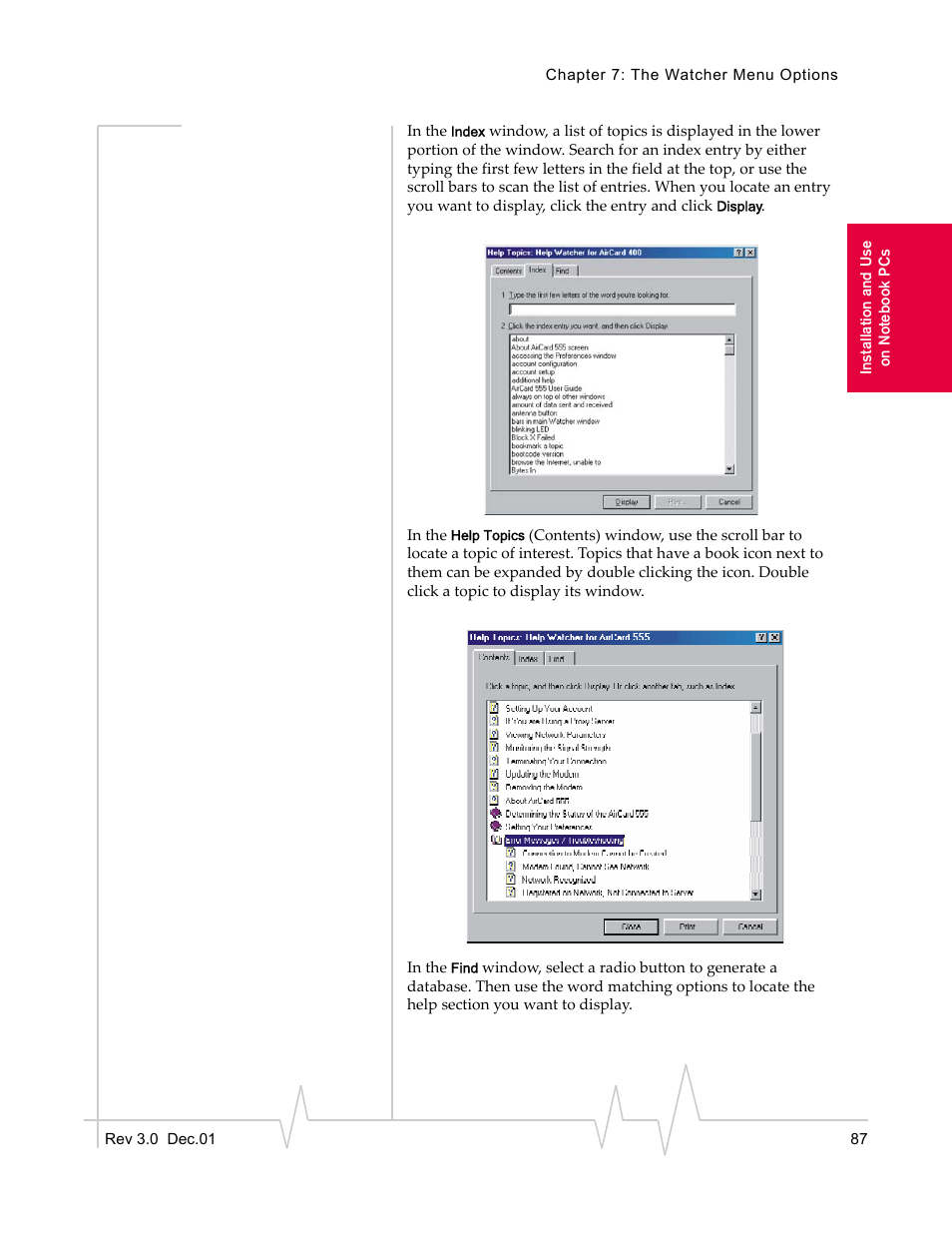 Sierra Wireless AirCard 555 User Manual | Page 87 / 192