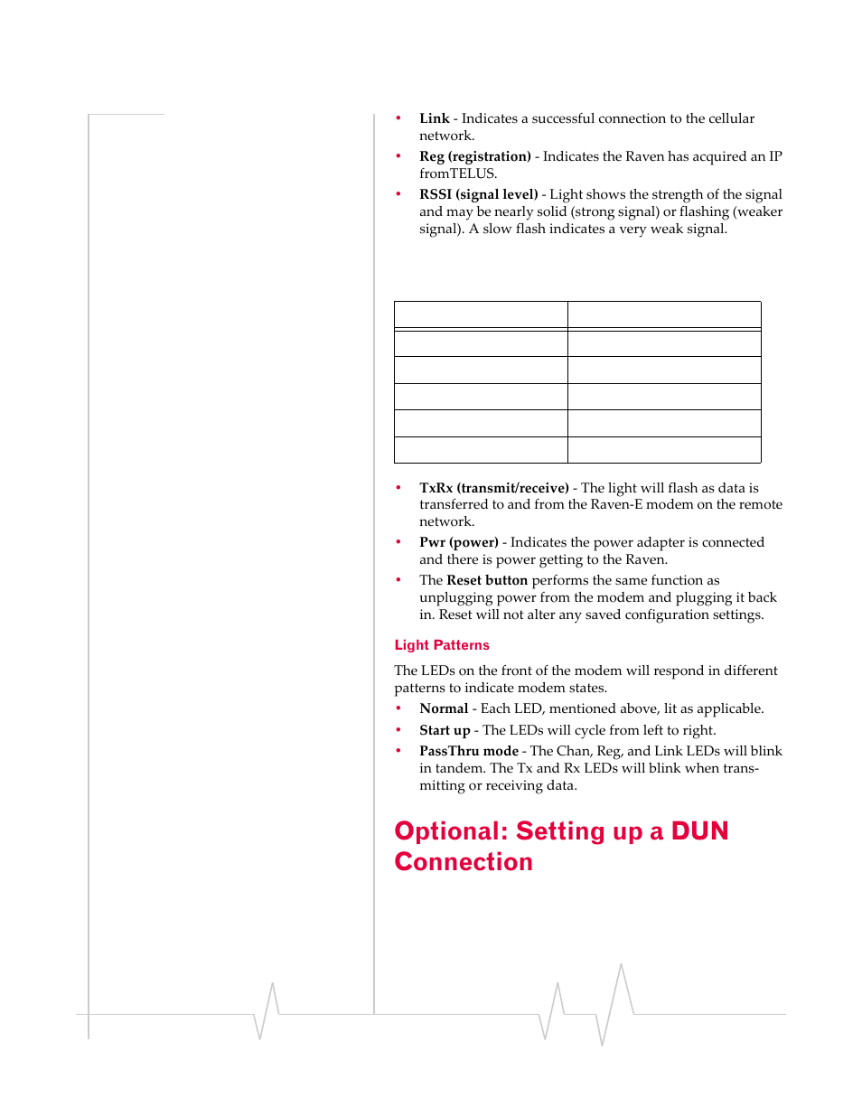 Optional: setting up a dun connection, Optional: setting up a, Dun connection | Sierra Wireless RAVEN IDEN 20070914 User Manual | Page 12 / 36