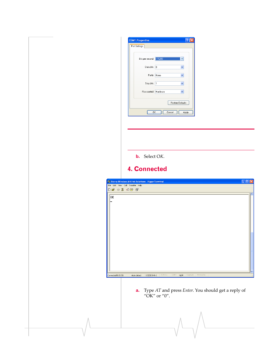 Connected | Sierra Wireless RAVEN IDEN 20070914 User Manual | Page 8 / 36