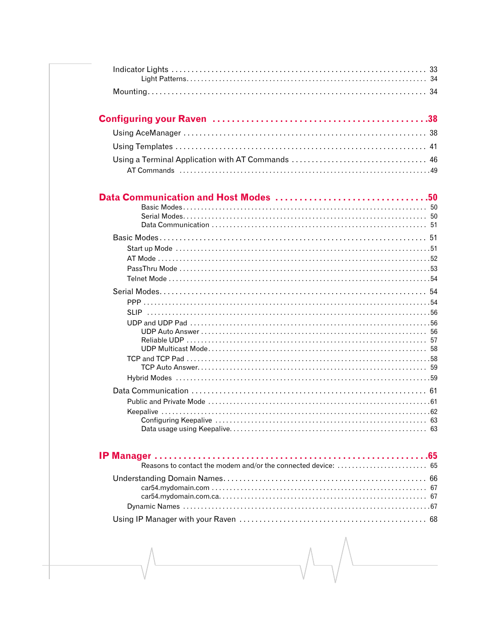 Sierra Wireless RAVEN 20070914 User Manual | Page 7 / 171