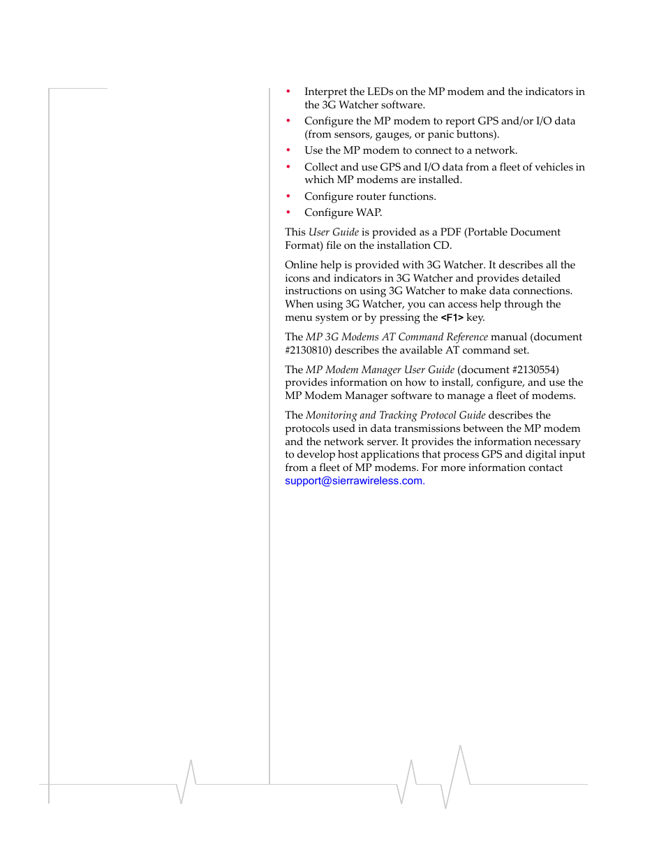 Sierra Wireless AIRLINK MP595W User Manual | Page 18 / 86