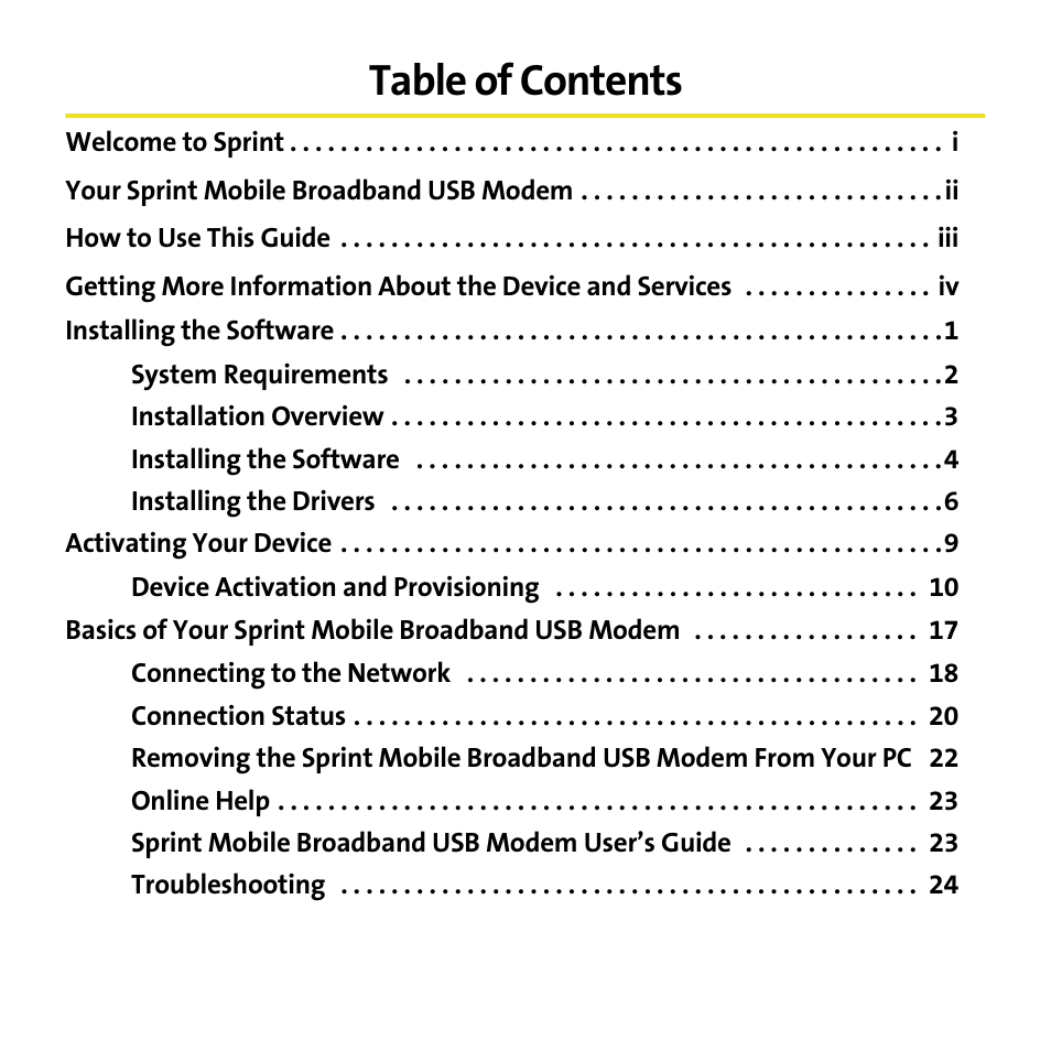Sierra Wireless 595U User Manual | Page 4 / 36