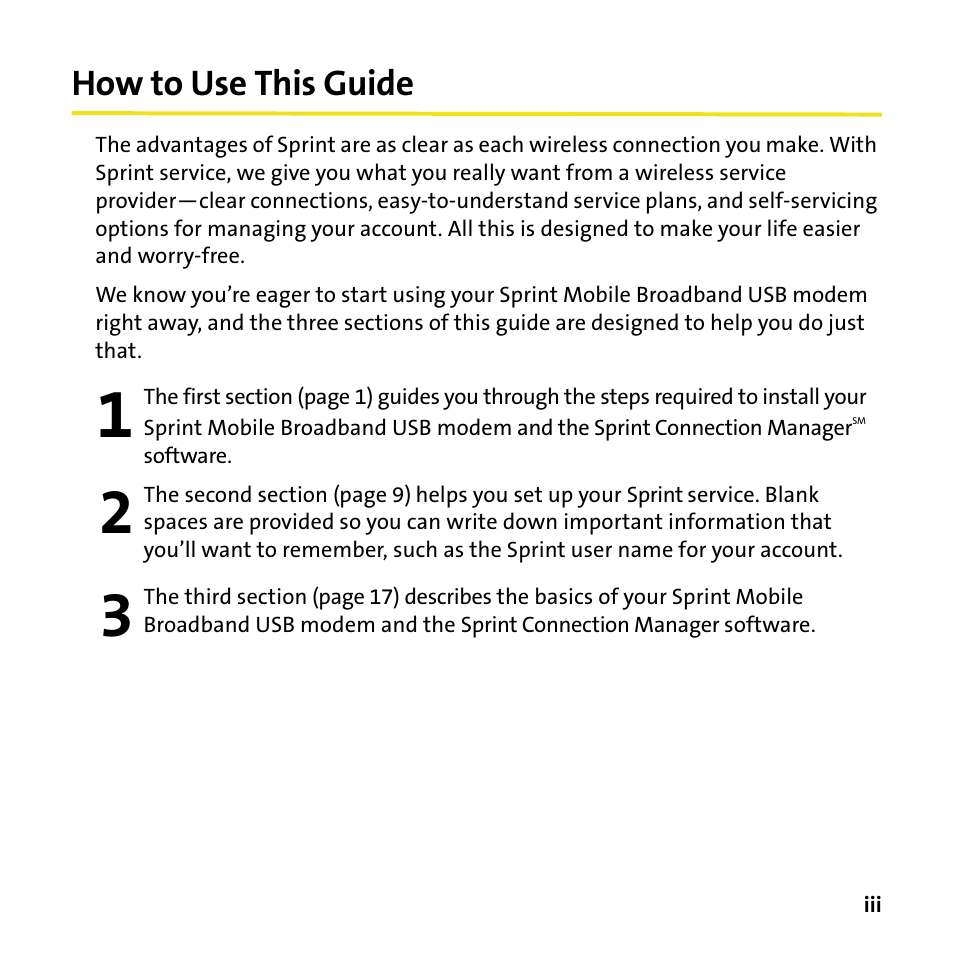 How to use this guide | Sierra Wireless 595U User Manual | Page 7 / 36