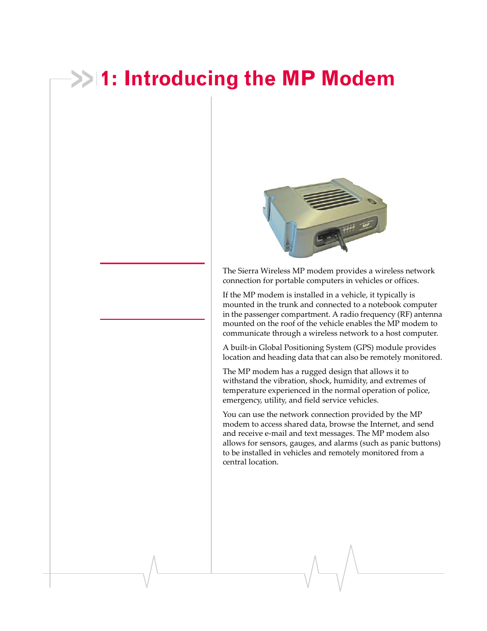 Introducing the mp modem | Sierra Wireless MP 875 User Manual | Page 13 / 84