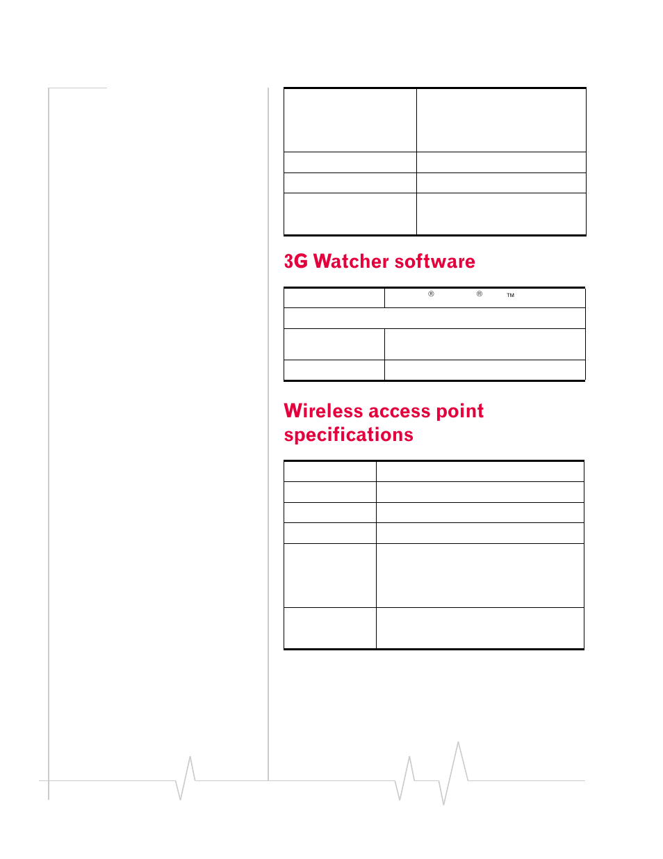 3g watcher software, Wireless access point specifications | Sierra Wireless MP 875 User Manual | Page 76 / 84