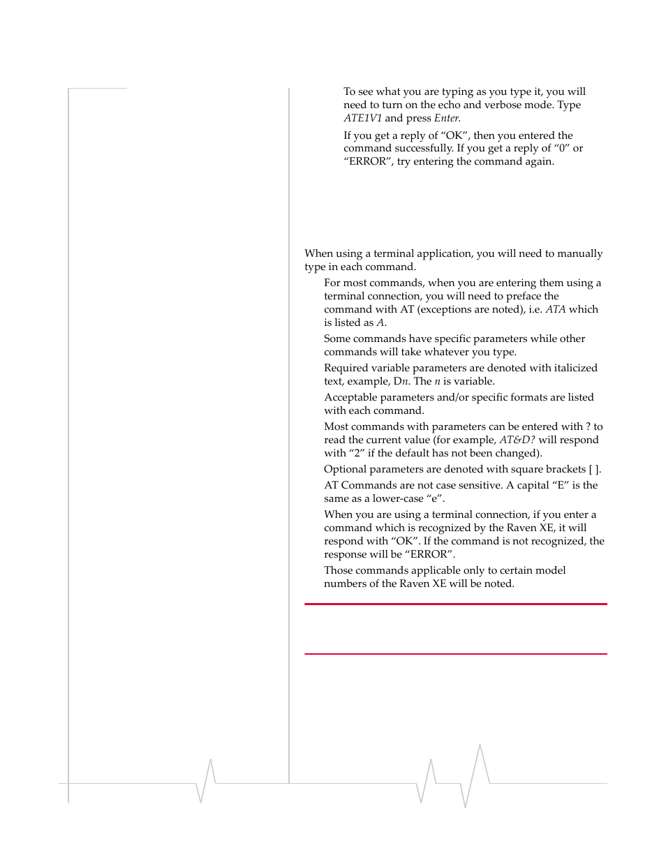 At command | Sierra Wireless RAVEN 20080605 User Manual | Page 36 / 37