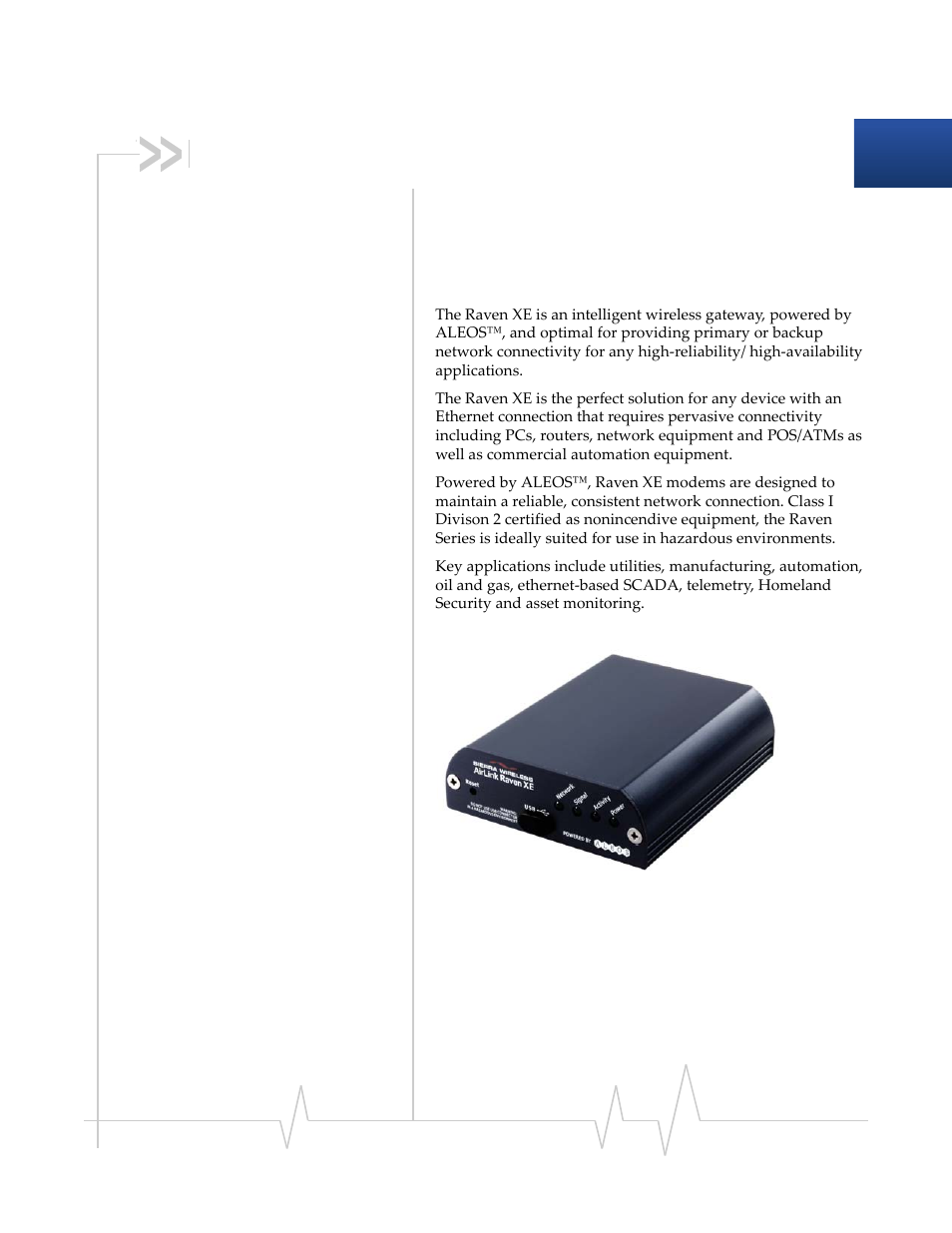 Introduction to the raven xe | Sierra Wireless RAVEN 20080605 User Manual | Page 7 / 37