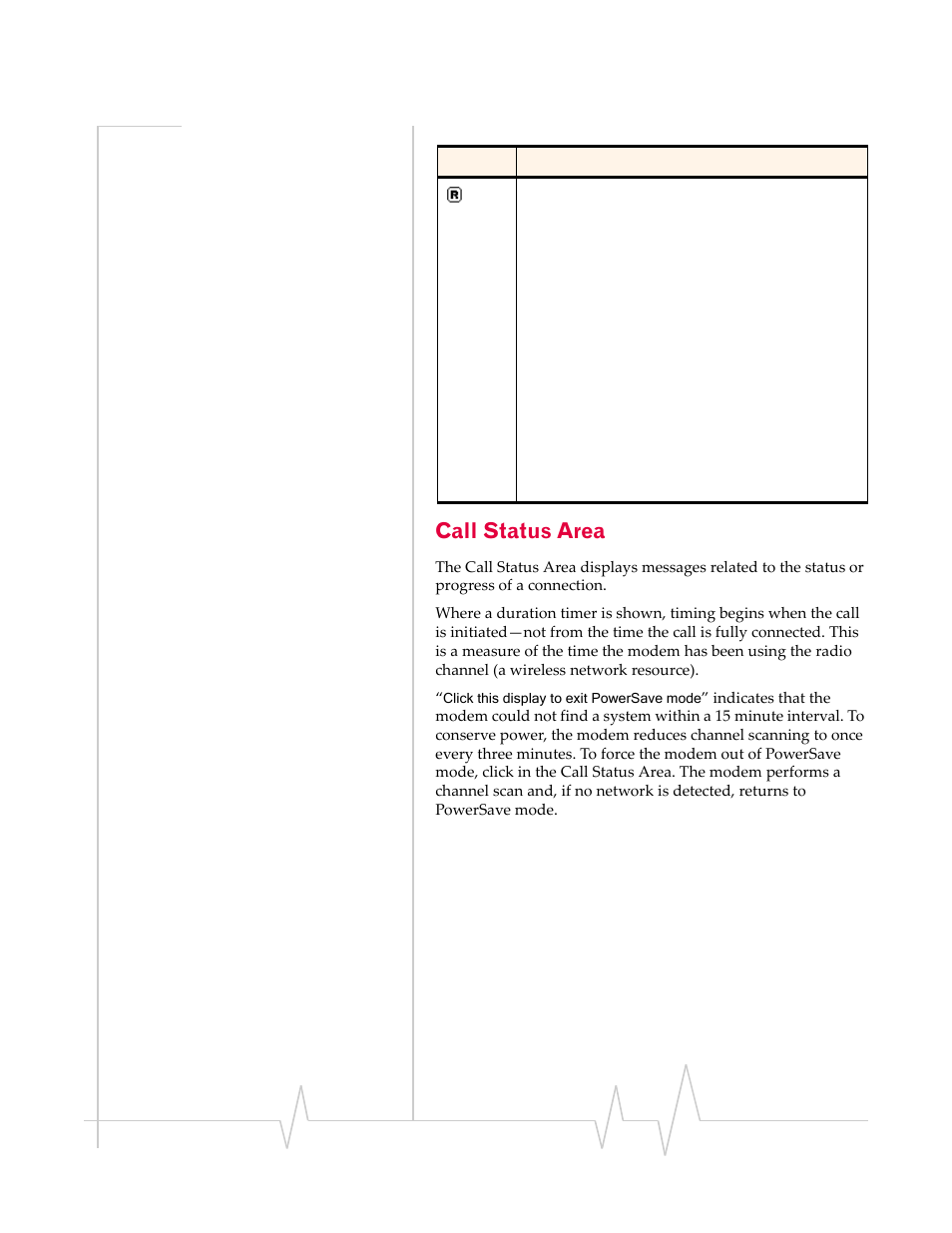 Call status area | Sierra Wireless Compass 597 User Manual | Page 35 / 65