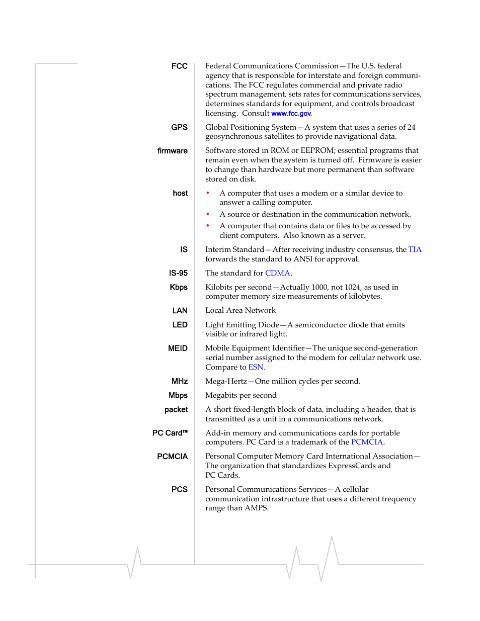 Mbps, Kbps, Is‐95 | Packet, Meid, Firmware, Id: n7nc5 | Sierra Wireless Compass 597 User Manual | Page 58 / 65