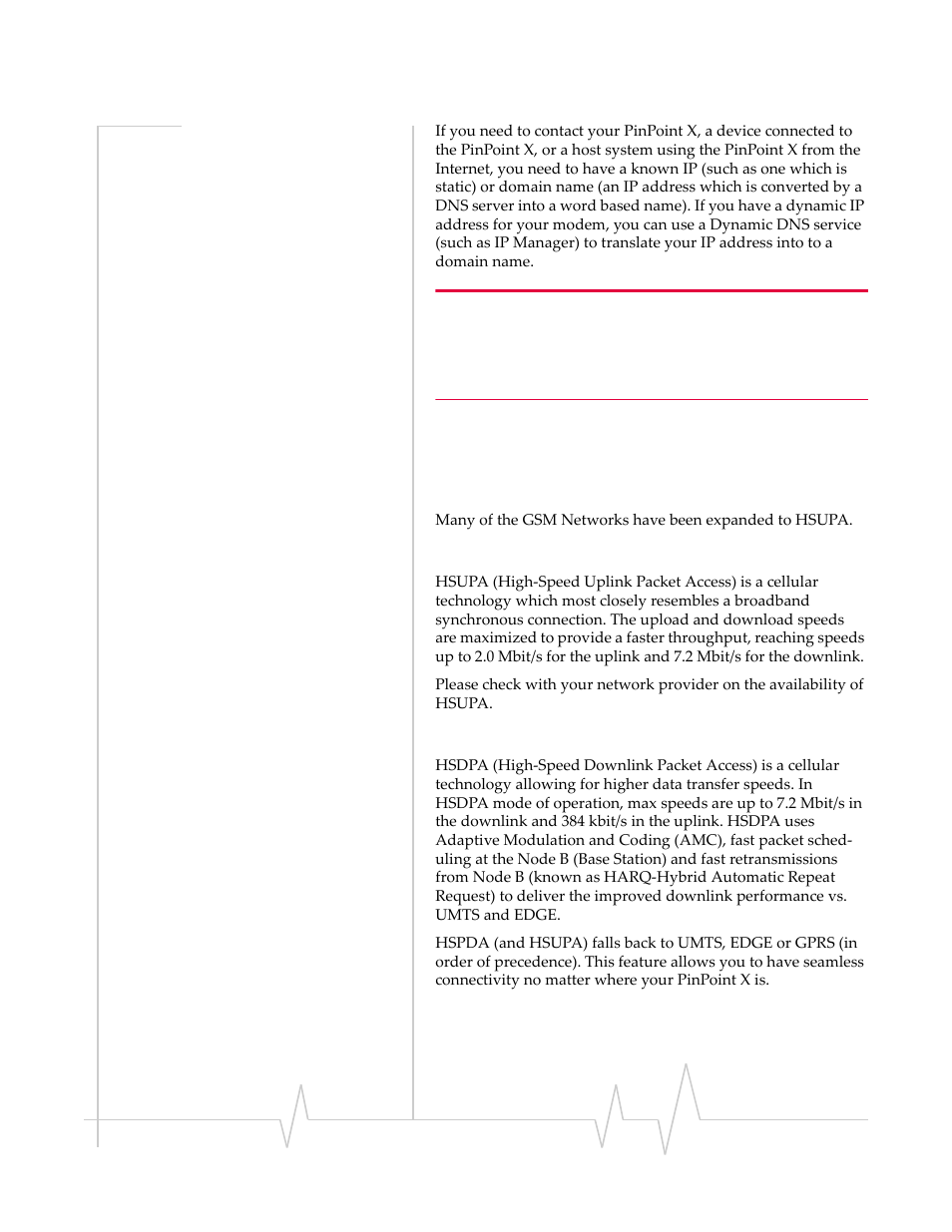 Communication hsupa, Hsupa, Hsdpa | Hsupa hsdpa, Communication | Sierra Wireless PINPOINT X HSUPA User Manual | Page 12 / 40