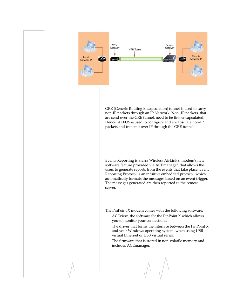 Applications, Events reporting, Software | Sierra Wireless PINPOINT X HSUPA User Manual | Page 15 / 40