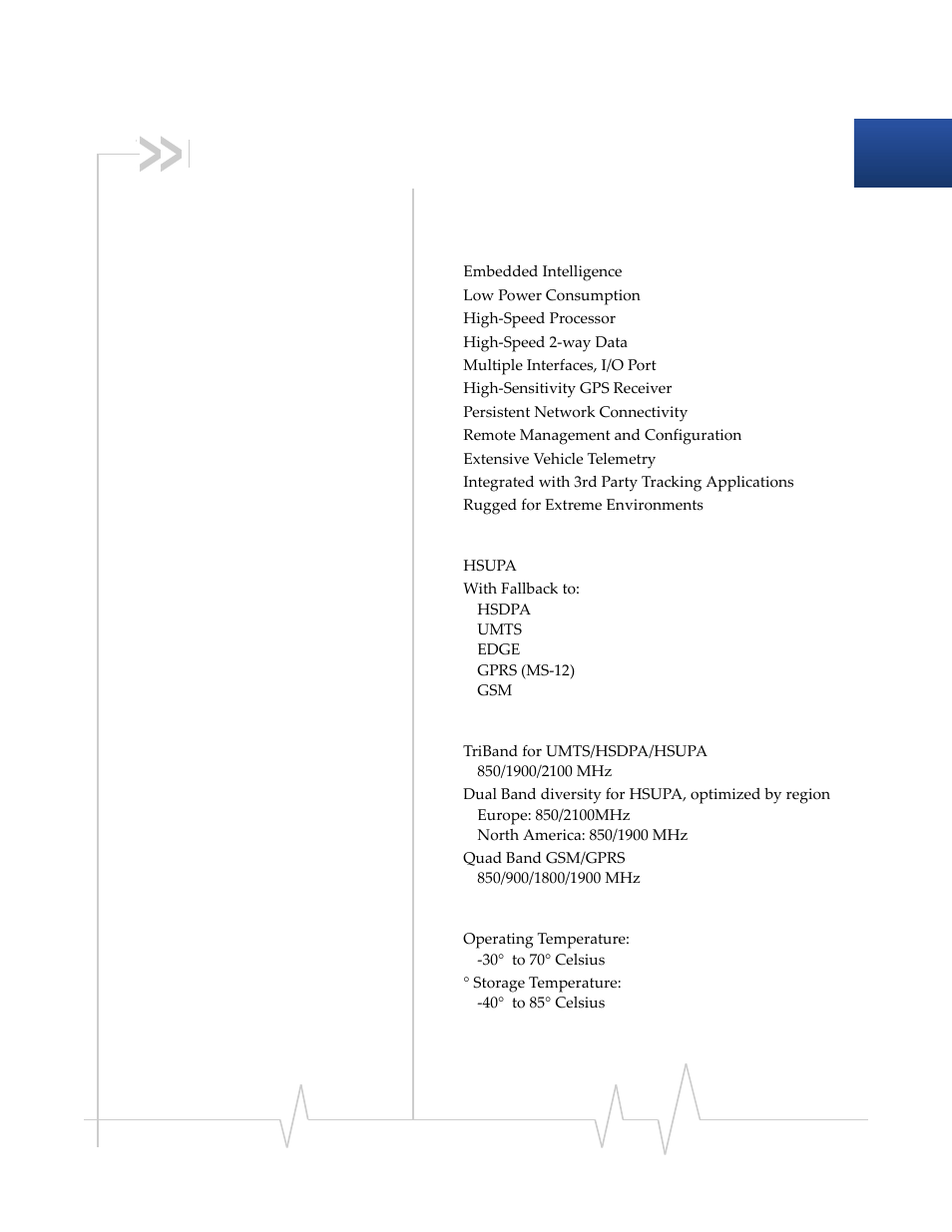 Specifications | Sierra Wireless PINPOINT X HSUPA User Manual | Page 17 / 40