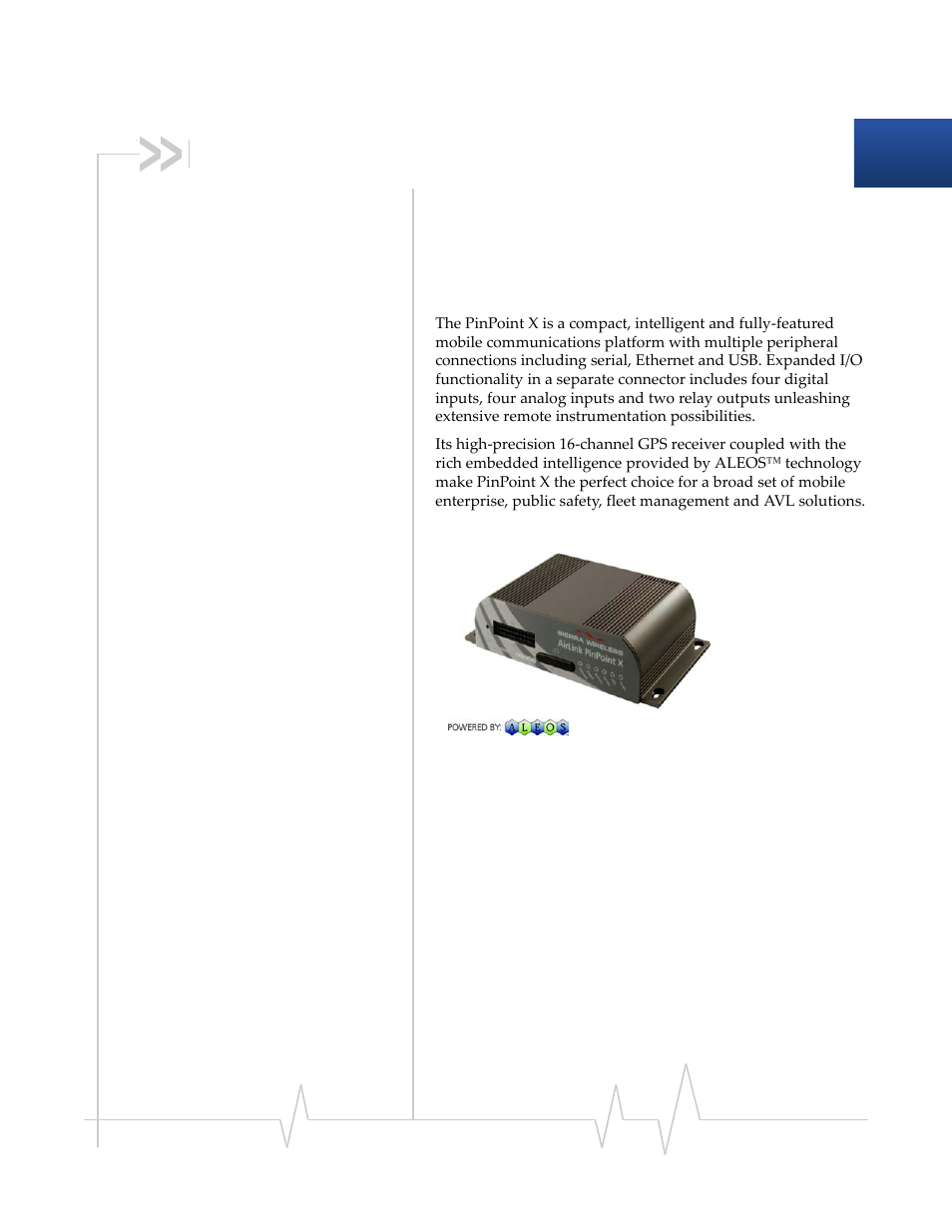 Introduction to the pinpoint x | Sierra Wireless PINPOINT X HSUPA User Manual | Page 7 / 40