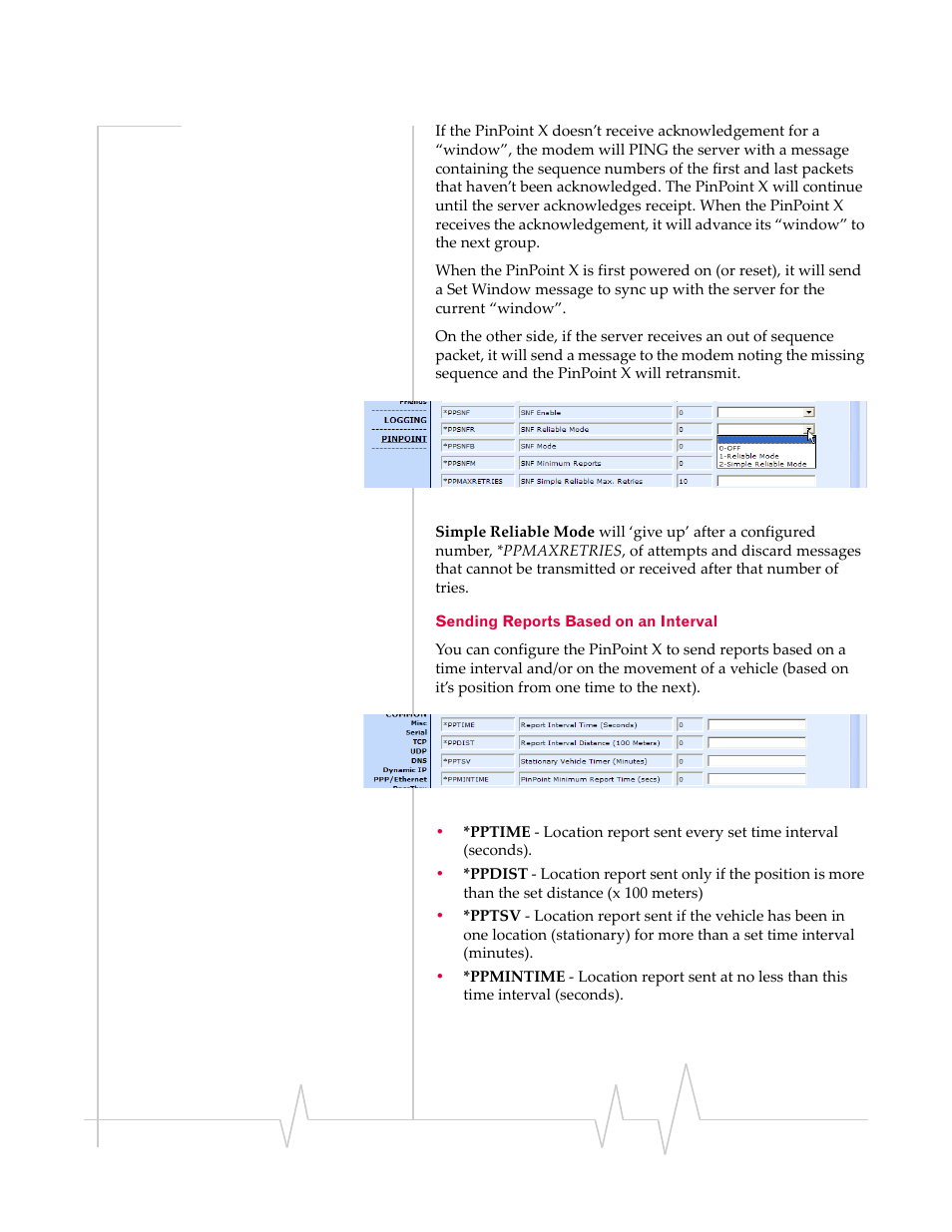 Sending reports based on an interval | Sierra Wireless 20070914 User Manual | Page 105 / 203