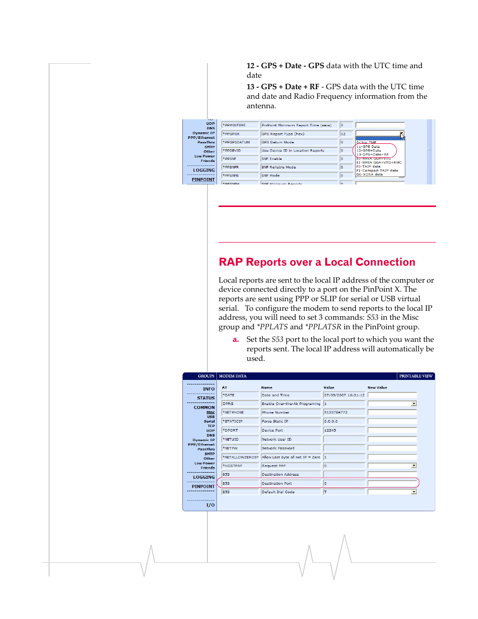 Rap reports over a local connection | Sierra Wireless 20070914 User Manual | Page 107 / 203