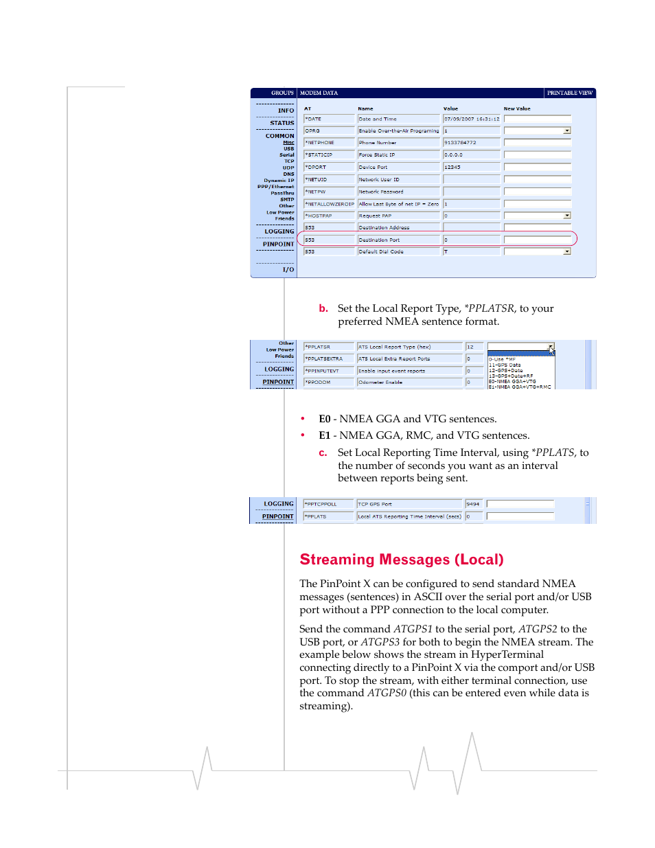 Streaming messages (local) | Sierra Wireless 20070914 User Manual | Page 112 / 203