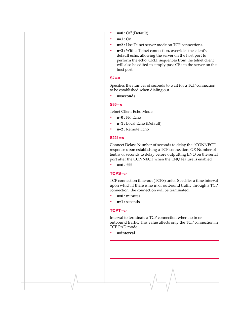 S7=n s60=n s221=n tcps=n tcpt=n | Sierra Wireless 20070914 User Manual | Page 145 / 203