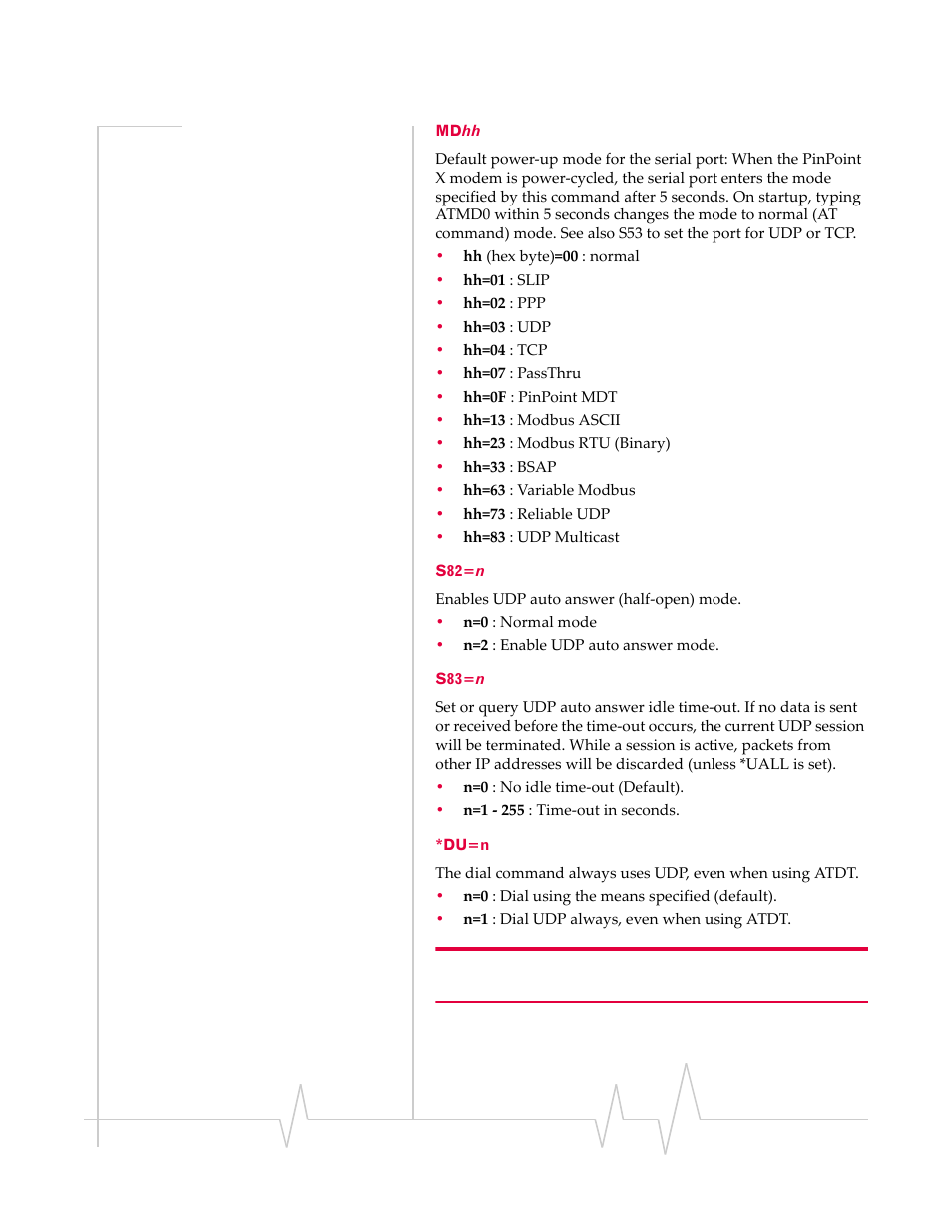 Mdhh s82=n s83=n *du=n | Sierra Wireless 20070914 User Manual | Page 147 / 203