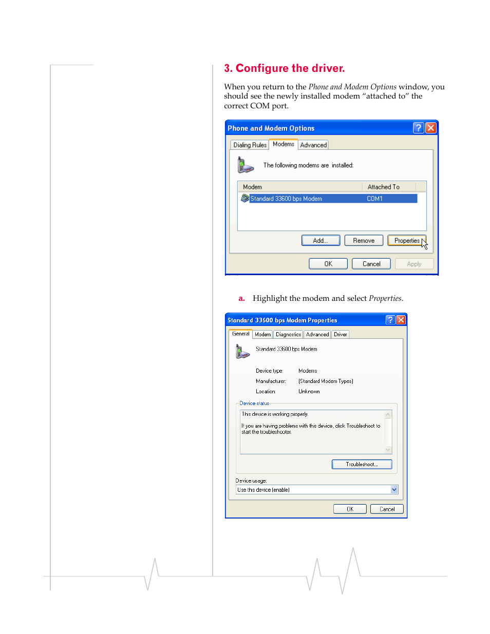 Configure the driver | Sierra Wireless 20070914 User Manual | Page 188 / 203