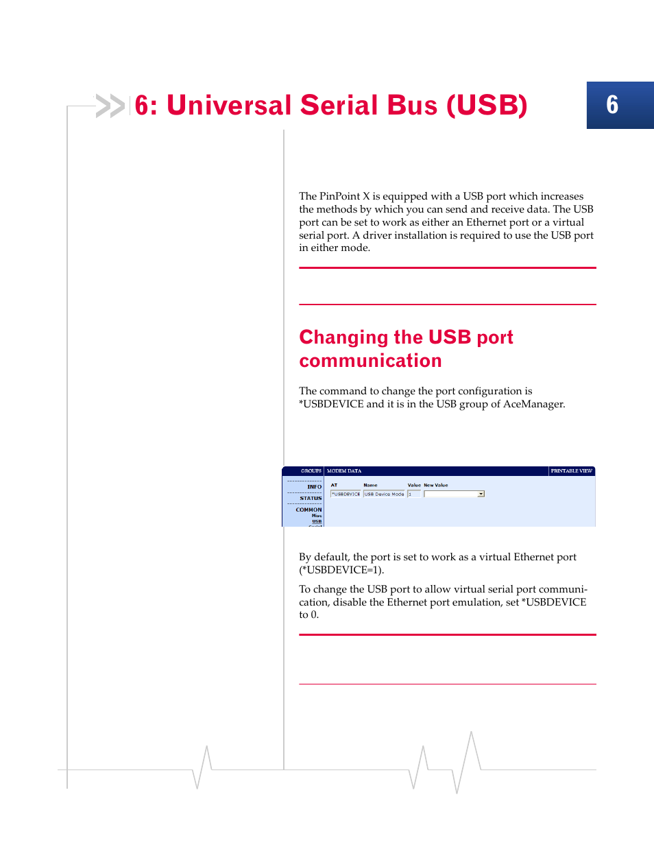 Universal serial bus (usb), Changing the usb port communication | Sierra Wireless 20070914 User Manual | Page 54 / 203