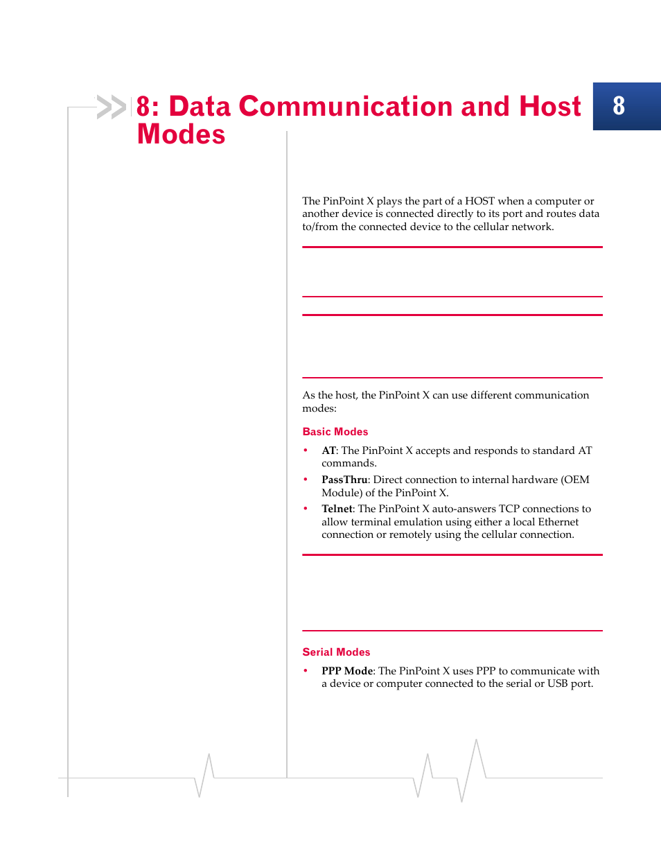 Data communication and host modes, Basic modes serial modes | Sierra Wireless 20070914 User Manual | Page 73 / 203