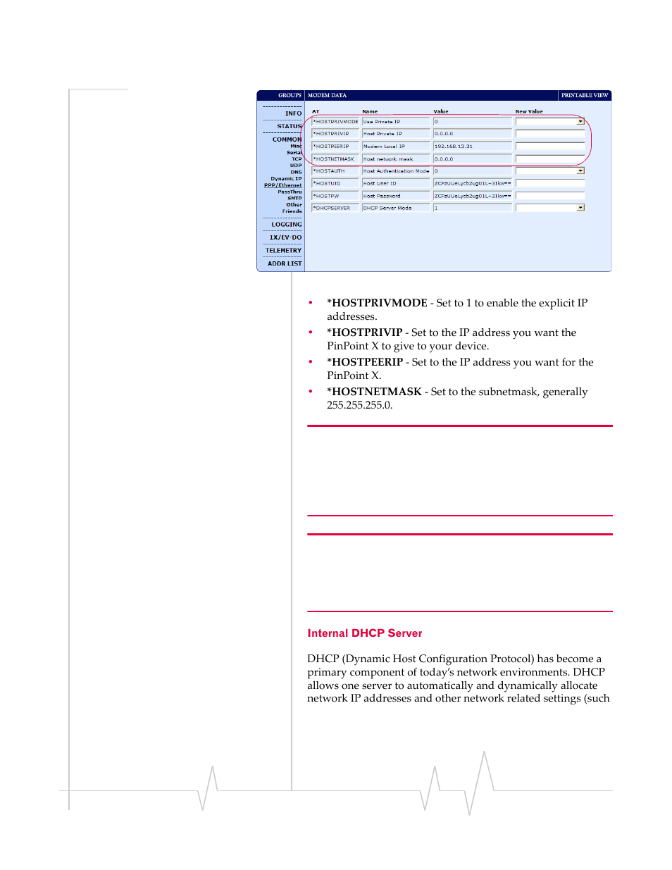 Internal dhcp server | Sierra Wireless 20070914 User Manual | Page 85 / 203