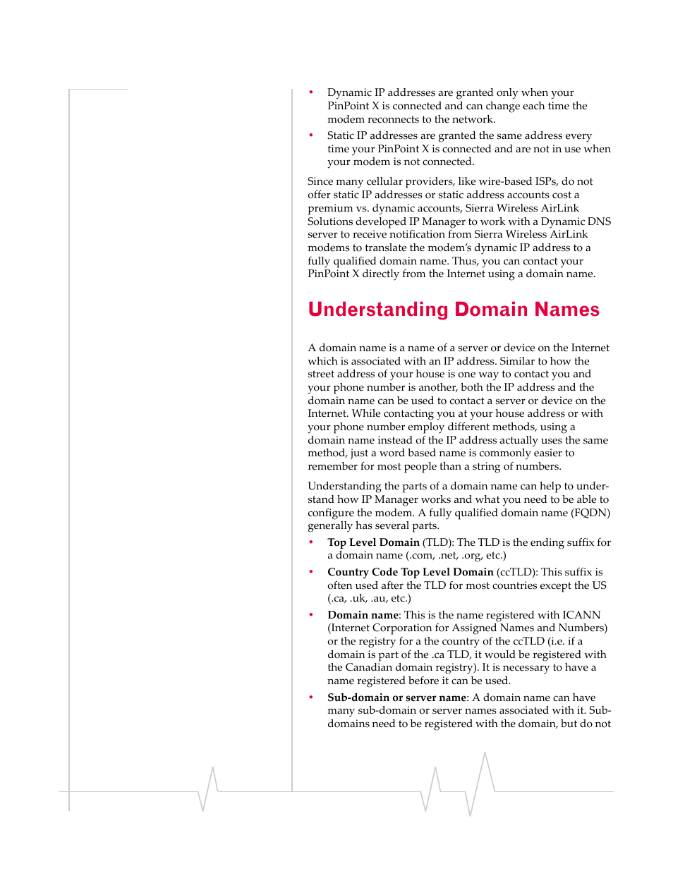 Understanding domain names, Understanding domain, Names | Sierra Wireless 20070914 User Manual | Page 90 / 203