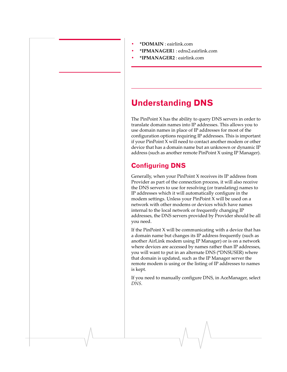 Understanding dns, Configuring dns | Sierra Wireless 20070914 User Manual | Page 94 / 203