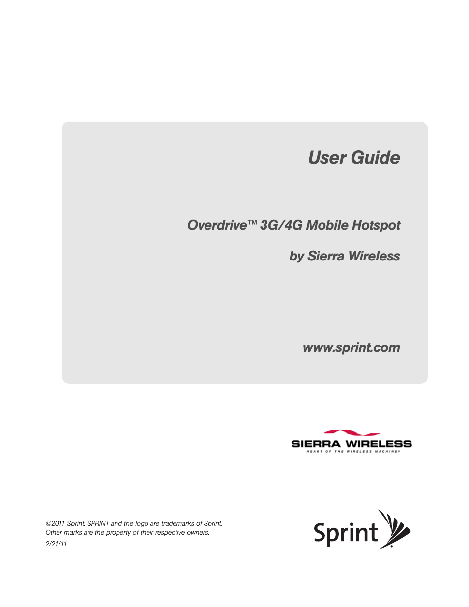 Sierra Wireless Overdrive User Manual | 172 pages