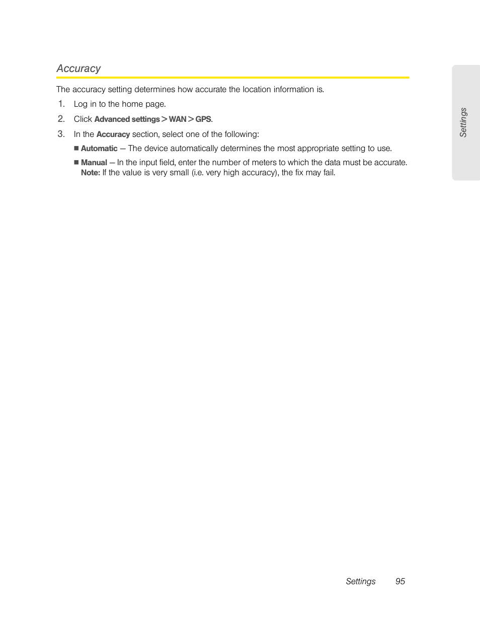 Accuracy | Sierra Wireless Overdrive User Manual | Page 103 / 172