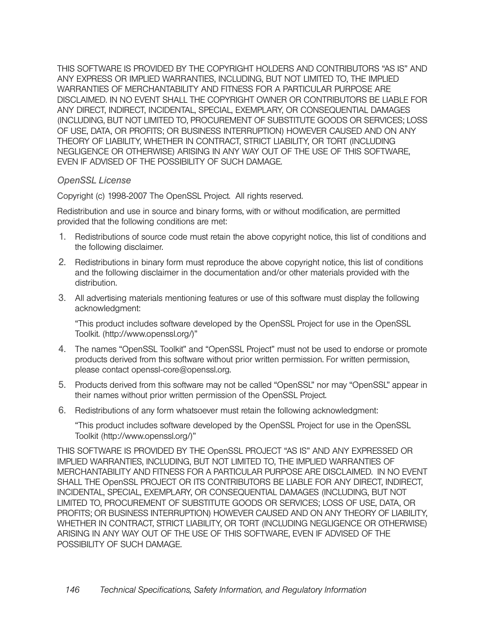 Openssl license | Sierra Wireless Overdrive User Manual | Page 154 / 172