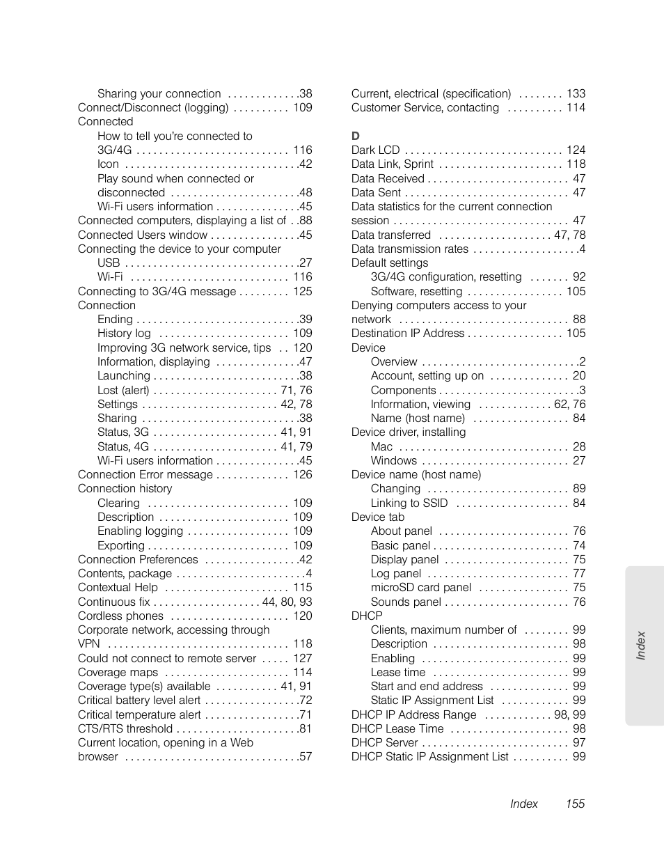 Sierra Wireless Overdrive User Manual | Page 163 / 172