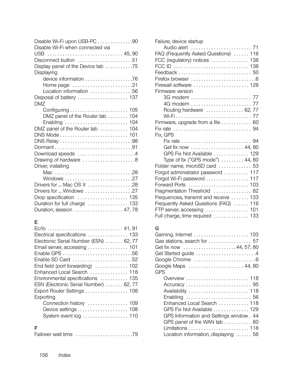 Sierra Wireless Overdrive User Manual | Page 164 / 172