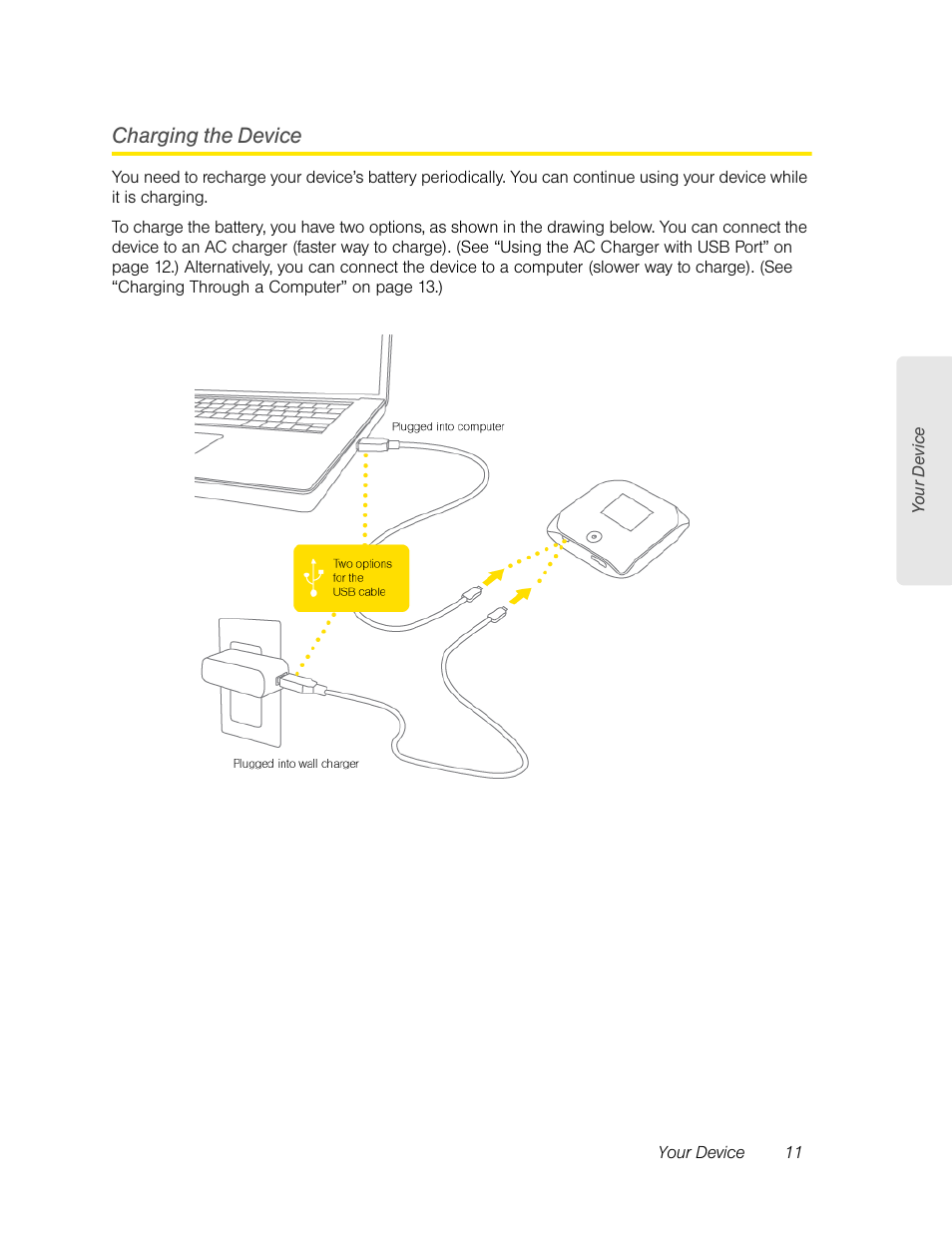 Charging the device | Sierra Wireless Overdrive User Manual | Page 19 / 172