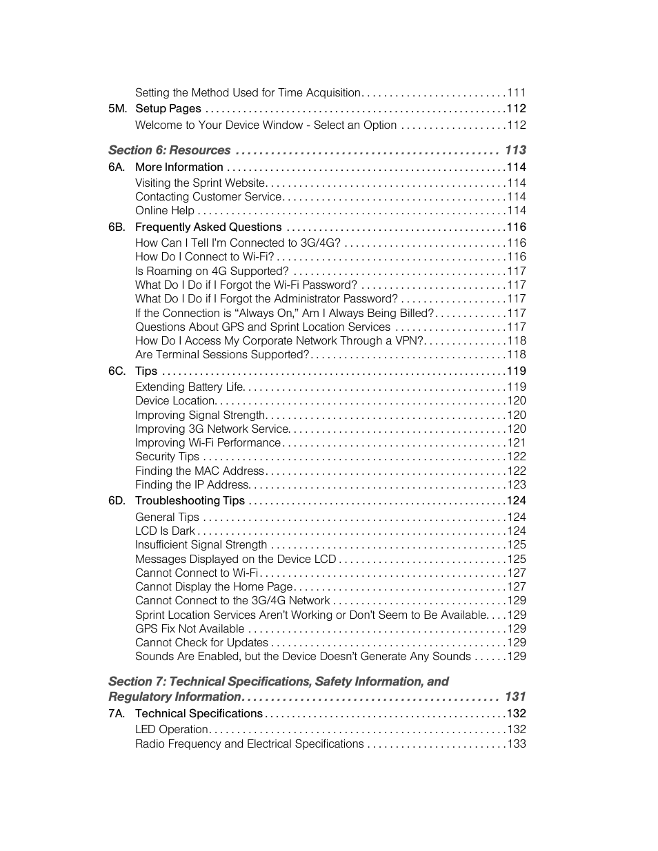 Sierra Wireless Overdrive User Manual | Page 6 / 172