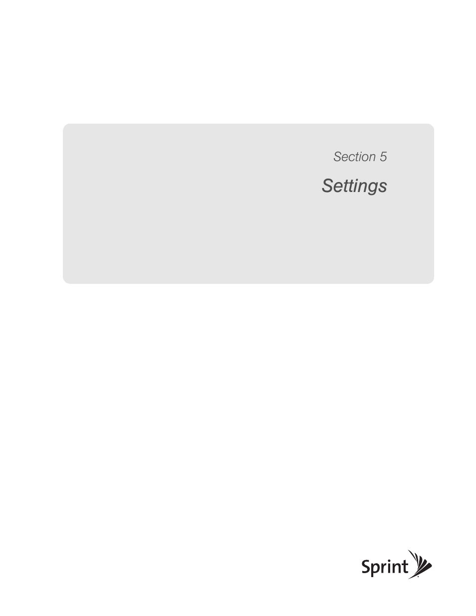 Settings, Section 5: settings | Sierra Wireless Overdrive User Manual | Page 75 / 172