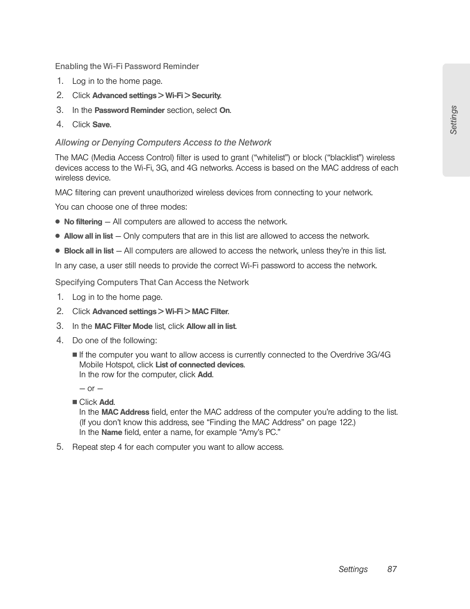 Sierra Wireless Overdrive User Manual | Page 95 / 172