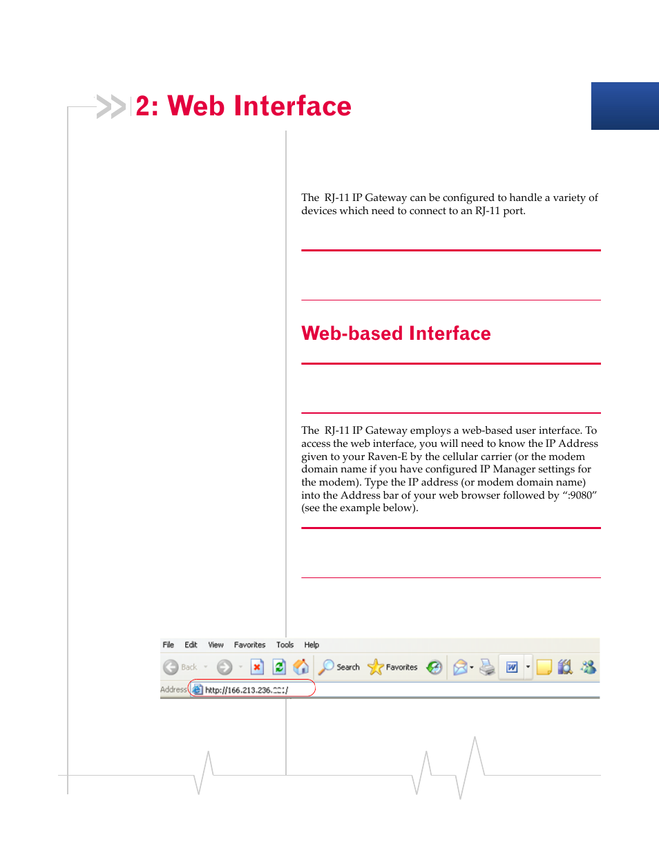 Web interface, Web-based interface | Sierra Wireless RJ-11 User Manual | Page 28 / 60