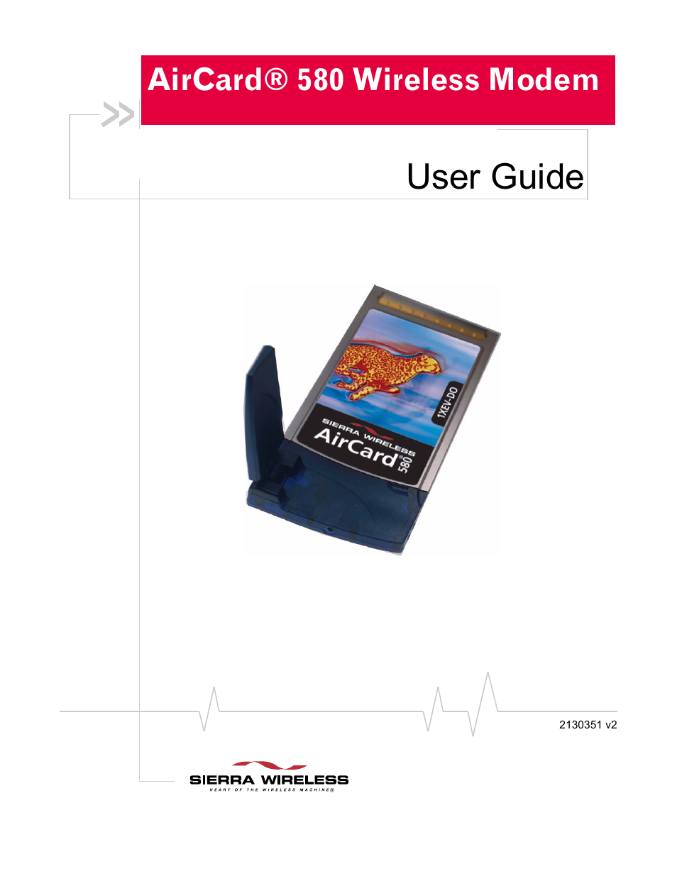 Sierra Wireless AirCard 580 User Manual | 54 pages