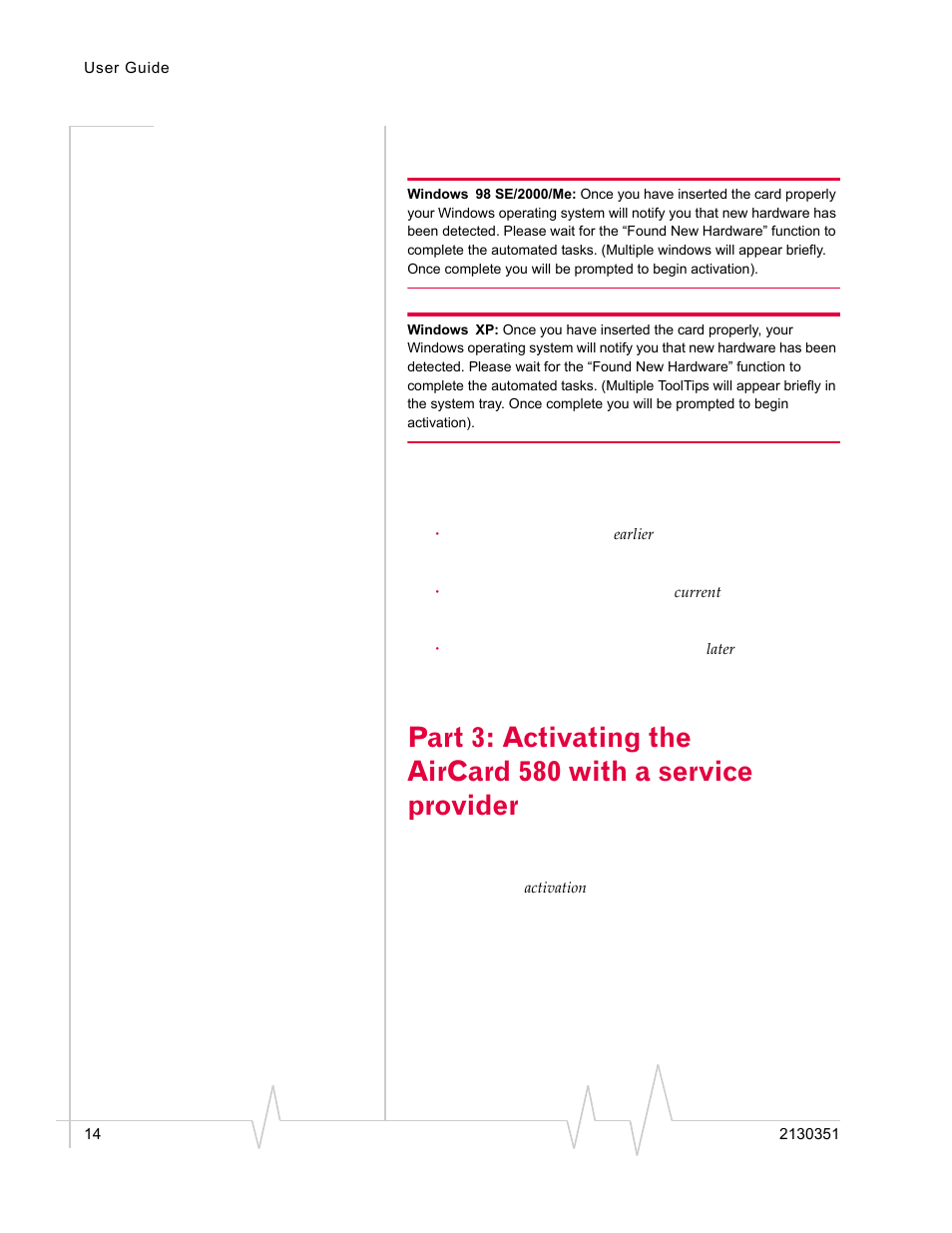 Sierra Wireless AirCard 580 User Manual | Page 22 / 54