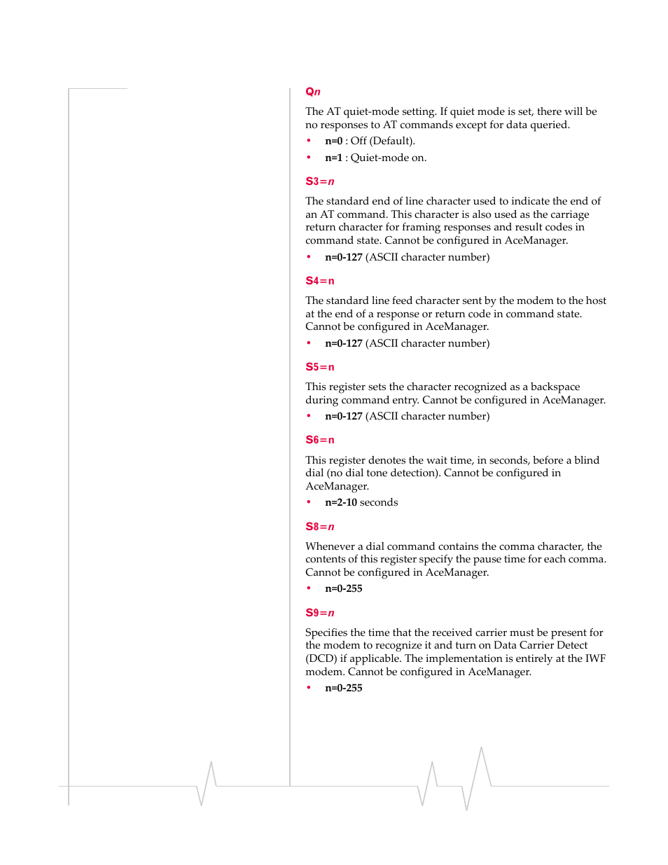 Qn s3=n s4=n s5=n s6=n s8=n s9=n | Sierra Wireless EV-DO User Manual | Page 129 / 182