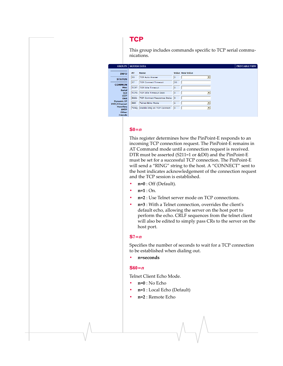 S0=n s7=n s60=n | Sierra Wireless EV-DO User Manual | Page 133 / 182