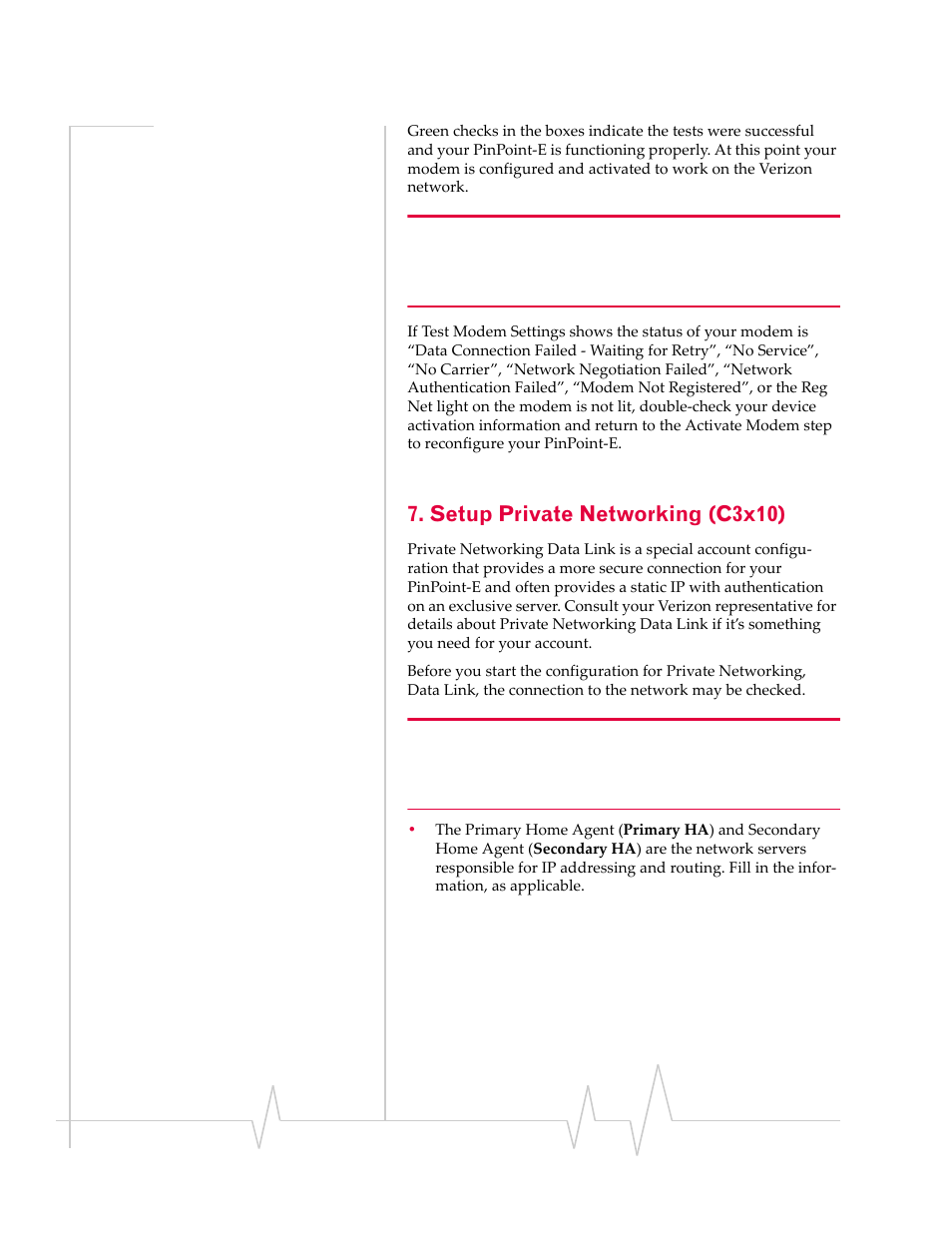 Setup private networking (c3x10) | Sierra Wireless EV-DO User Manual | Page 34 / 182