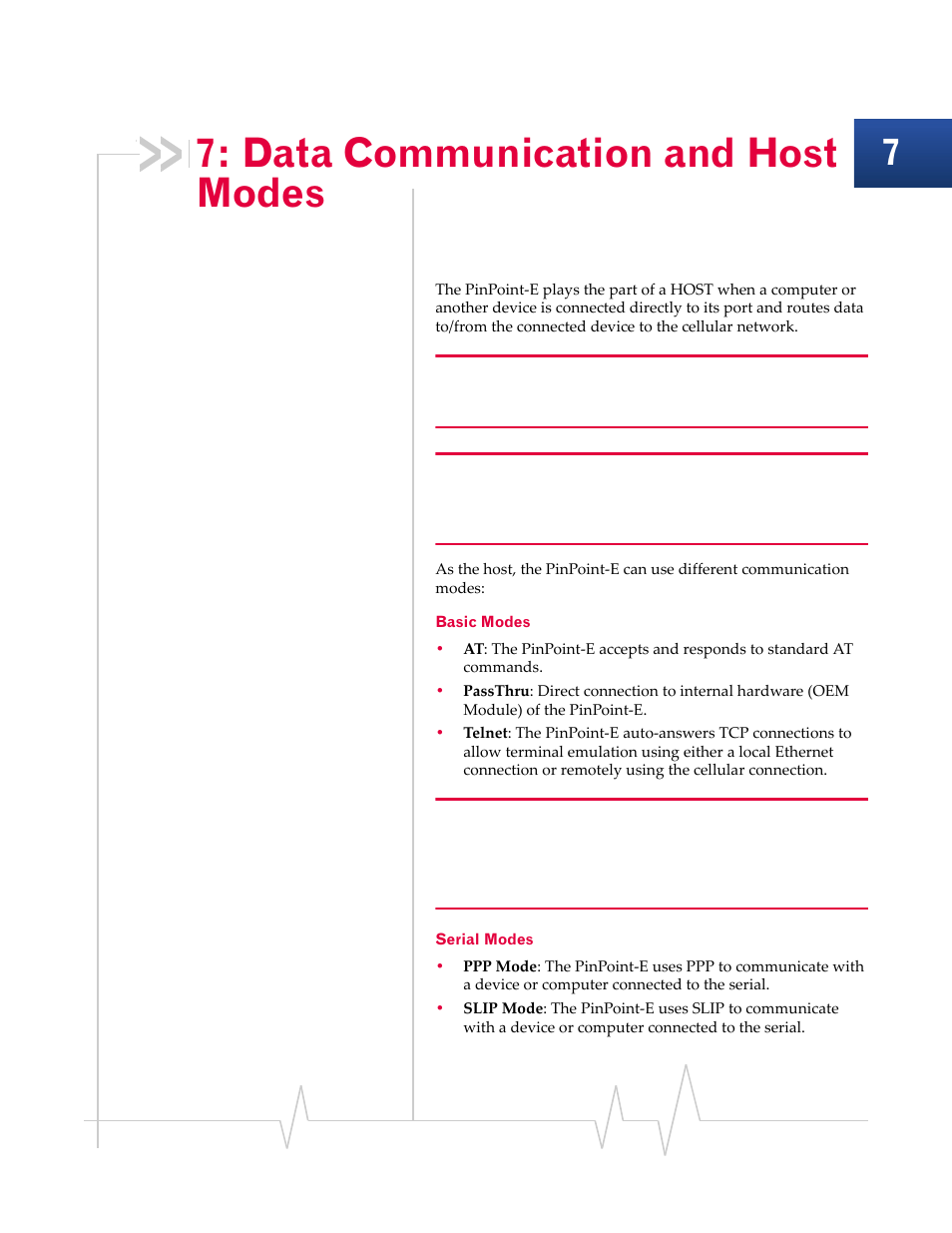 Data communication and host modes, Basic modes serial modes | Sierra Wireless EV-DO User Manual | Page 61 / 182