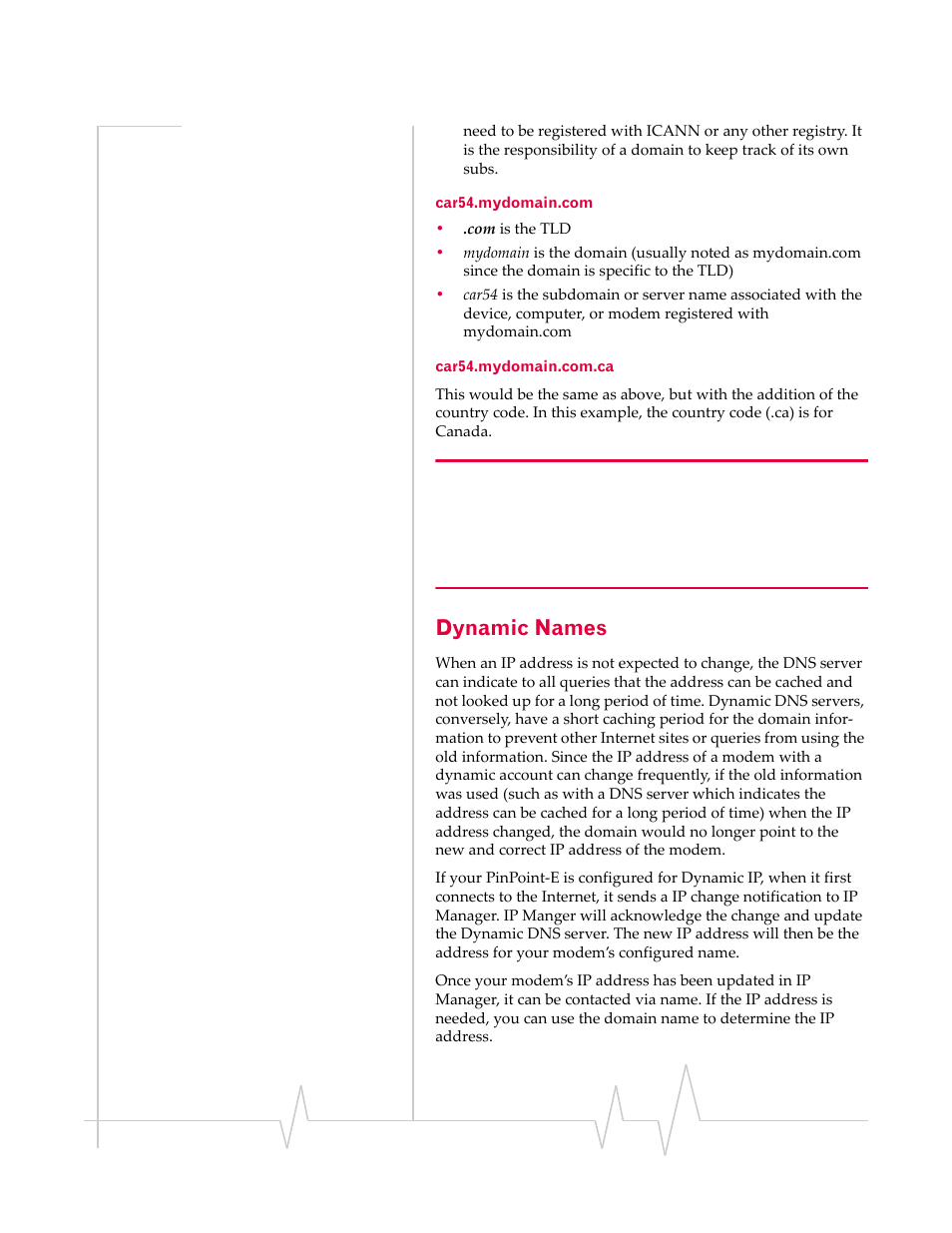 Dynamic names, Car54.mydomain.com car54.mydomain.com.ca | Sierra Wireless EV-DO User Manual | Page 79 / 182
