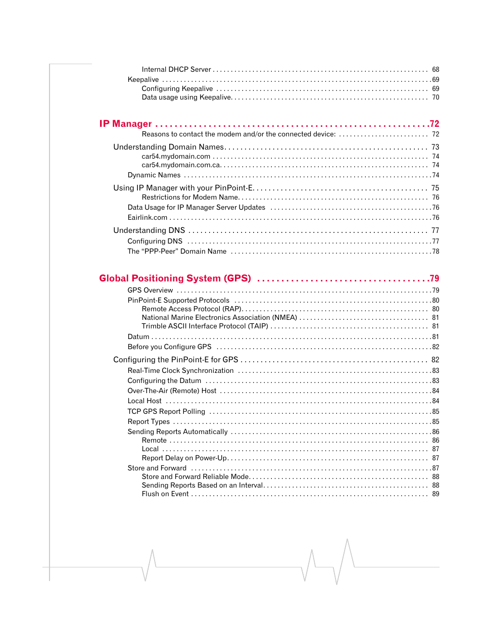 Ip manager, Global positioning system (gps) | Sierra Wireless EV-DO User Manual | Page 8 / 182