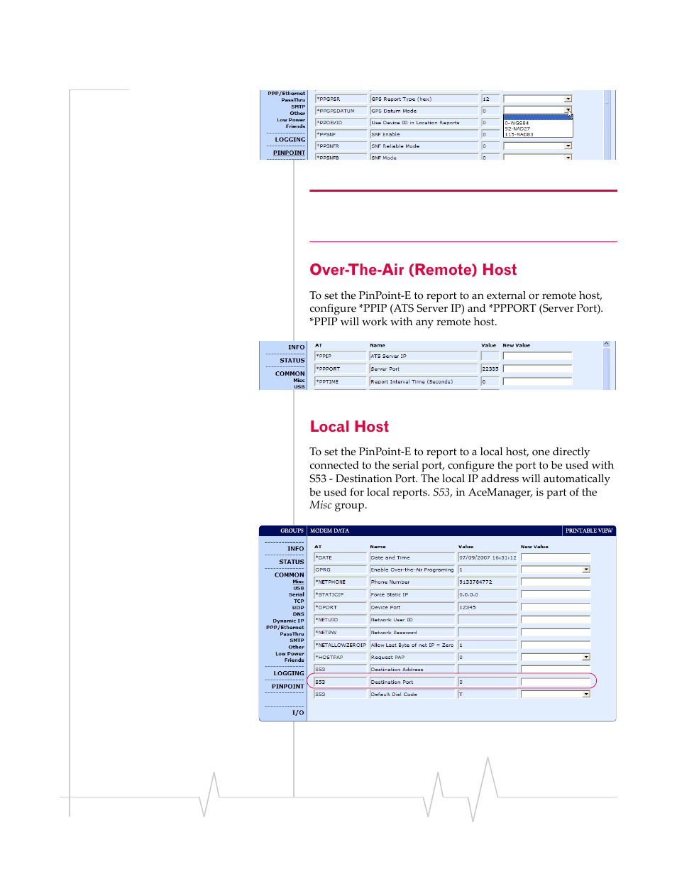 Over-the-air (remote) host, Local host | Sierra Wireless EV-DO User Manual | Page 89 / 182