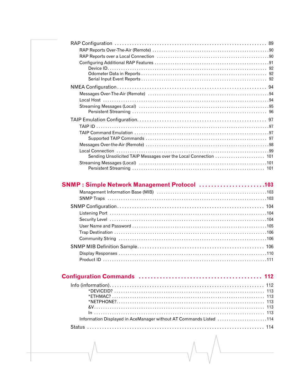 Snmp : simple network management protocol, Configuration commands | Sierra Wireless EV-DO User Manual | Page 9 / 182